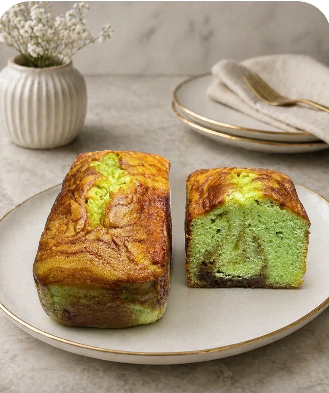 Pandan Gula Melaka Cake