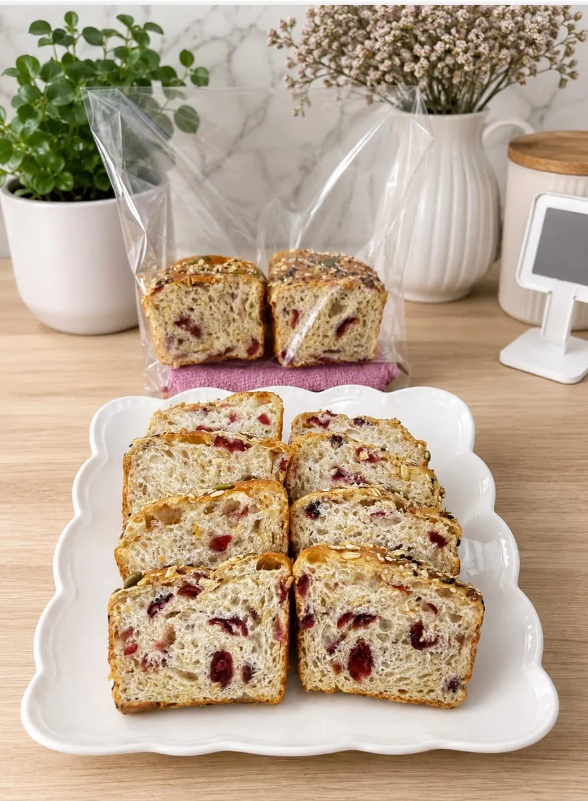 Honey Oatmeal Cranberry Bread